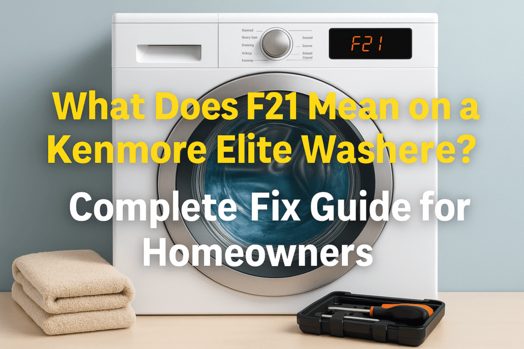 What Does f21 mean on a kenmore elite washer