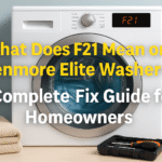 What Does f21 mean on a kenmore elite washer